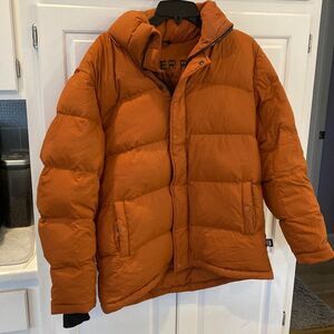 Aritzia The Super Puff TNA Burnt Orange Down Puffer Jacket Women's Size Small
